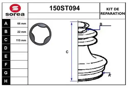комплект маншон, полуоска STARTCAR 150ST094