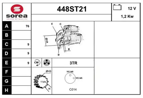 стартер STARTCAR 448ST21
