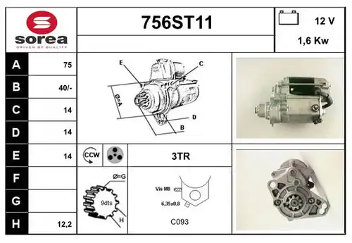 стартер STARTCAR 756ST11