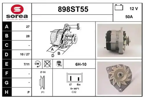 генератор STARTCAR 898ST55