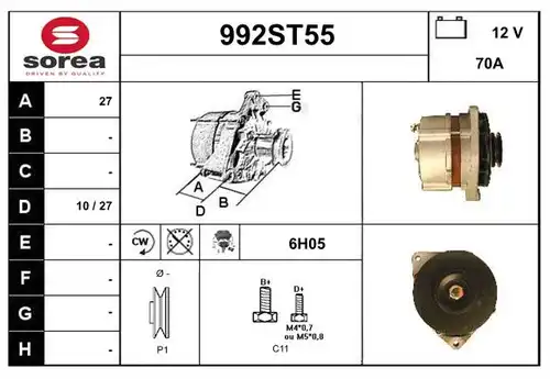 генератор STARTCAR 992ST55