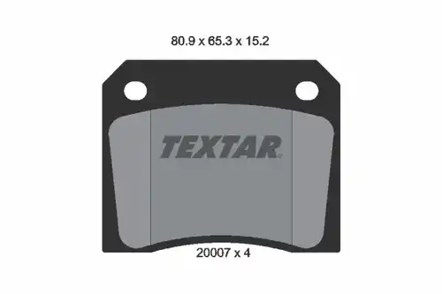 накладки TEXTAR 2000702