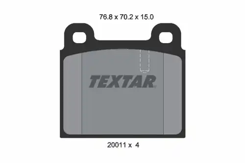 накладки TEXTAR 2001107