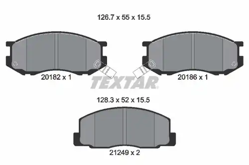 накладки TEXTAR 2018201