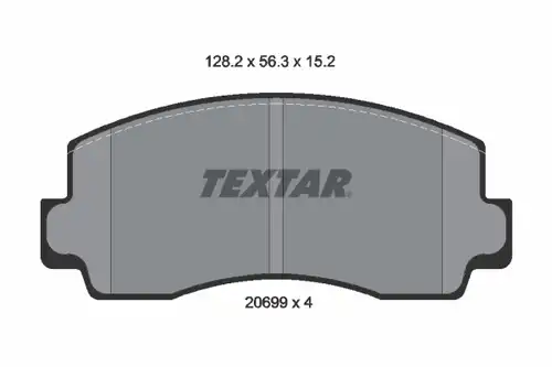накладки TEXTAR 2069901