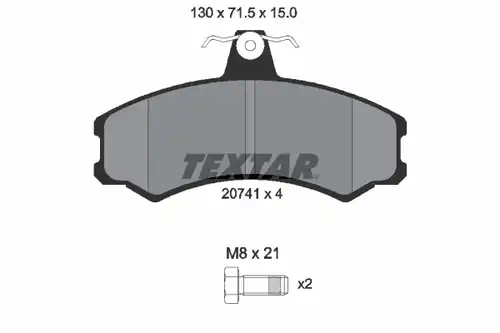 накладки TEXTAR 2074105