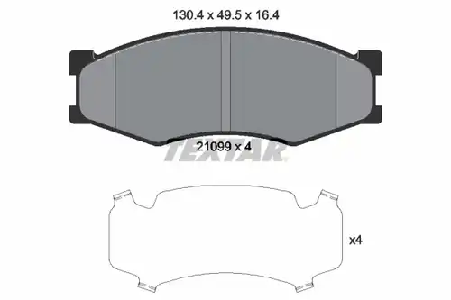 накладки TEXTAR 2109901
