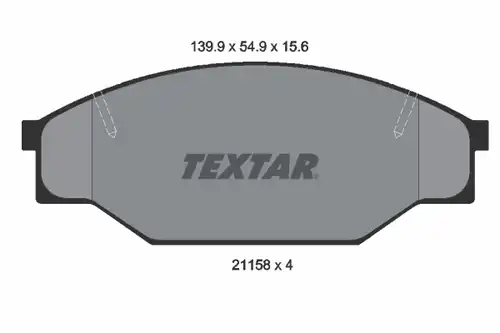 накладки TEXTAR 2115801