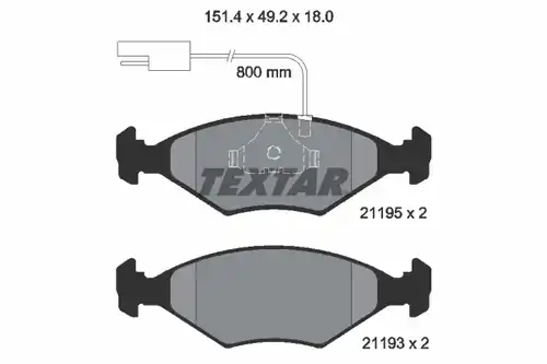 накладки TEXTAR 2119501
