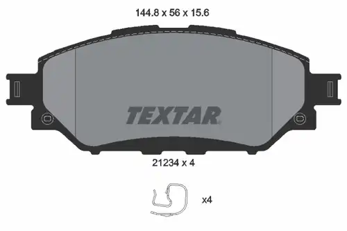 накладки TEXTAR 2123401