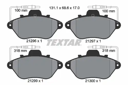 накладки TEXTAR 2129603