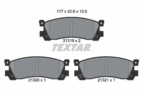 накладки TEXTAR 2131901