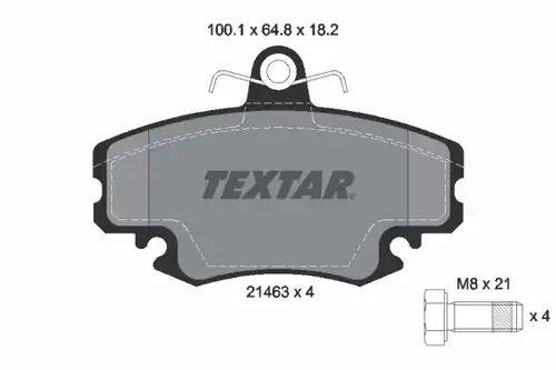накладки TEXTAR 2146306