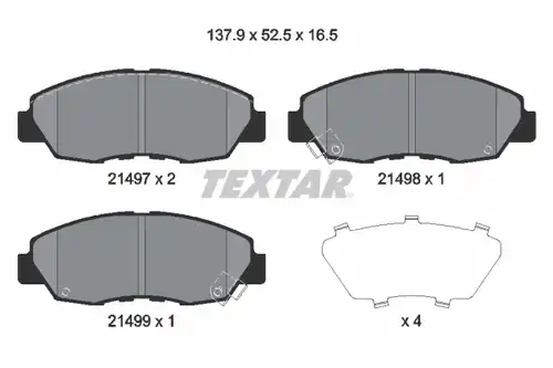 накладки TEXTAR 2149704