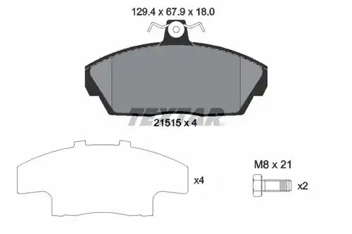 накладки TEXTAR 2151504