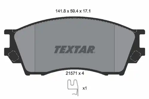 накладки TEXTAR 2157101