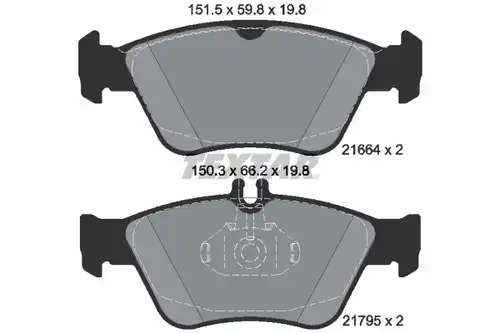 накладки TEXTAR 2166481
