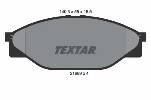 накладки TEXTAR 2168901