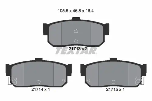 накладки TEXTAR 2171301