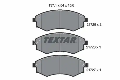 накладки TEXTAR 2172502