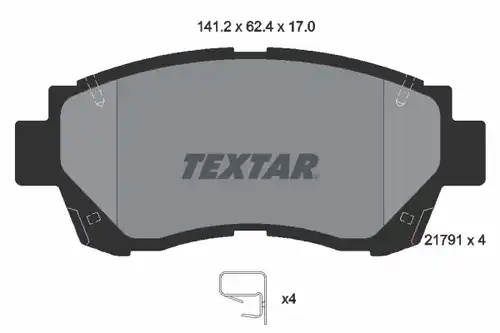 накладки TEXTAR 2179101