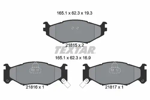 накладки TEXTAR 2181501