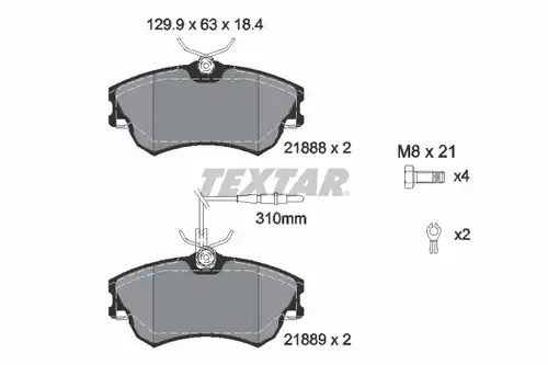 накладки TEXTAR 2188801