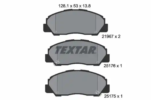 накладки TEXTAR 2196701