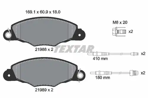 накладки TEXTAR 2198804