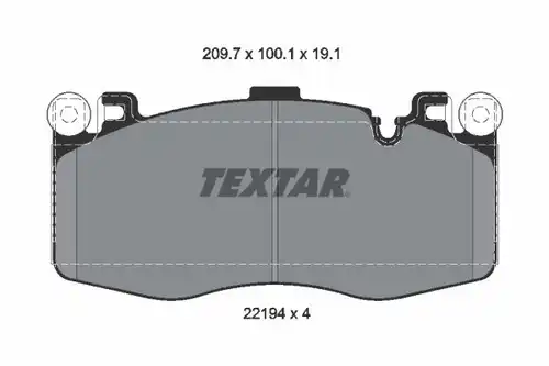 накладки TEXTAR 2219401