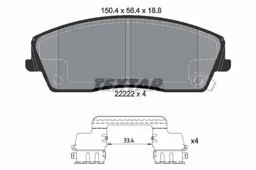 накладки TEXTAR 2222201