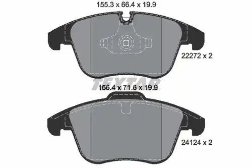 накладки TEXTAR 2227201