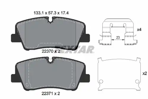накладки TEXTAR 2237001