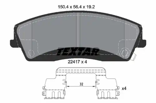 накладки TEXTAR 2241701