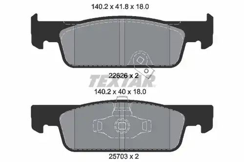 накладки TEXTAR 2262601