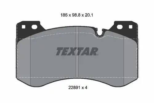 накладки TEXTAR 2289101