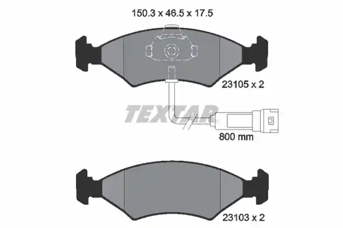 накладки TEXTAR 2310501