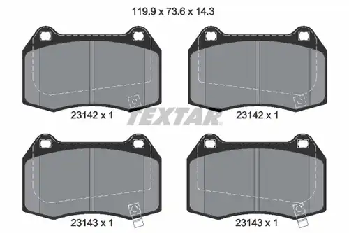 накладки TEXTAR 2314201