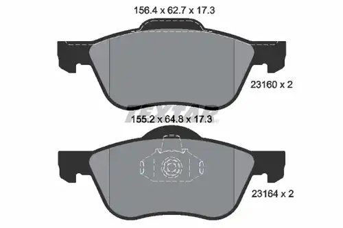 накладки TEXTAR 2316001