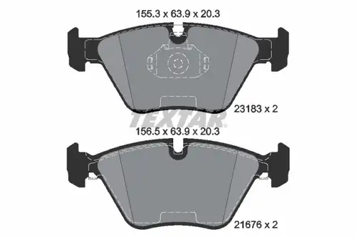 накладки TEXTAR 2318381