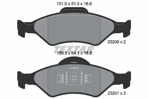 накладки TEXTAR 2320001