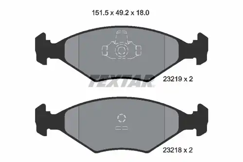 накладки TEXTAR 2321901