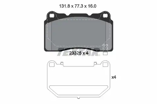 накладки TEXTAR 2332502