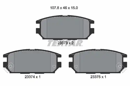 накладки TEXTAR 2337301