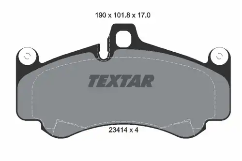 накладки TEXTAR 2341401