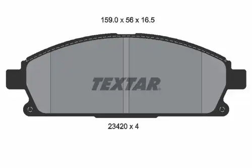 накладки TEXTAR 2342004