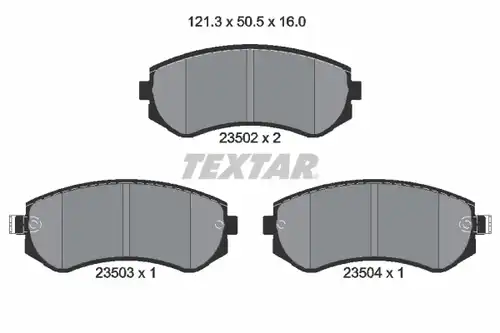 накладки TEXTAR 2350201