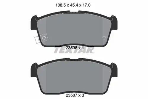 накладки TEXTAR 2350801