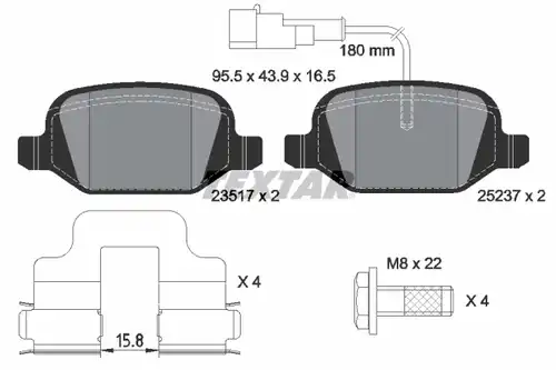 накладки TEXTAR 2351705