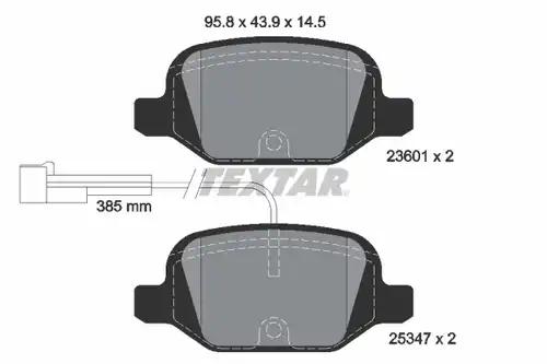 накладки TEXTAR 2360104